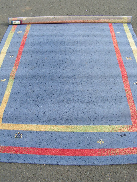 RUG #046, Blue 1990s 2.2m x 1.7m